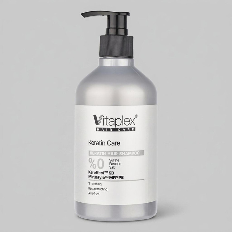 شامپو مو ویتاپلکس مدل KC01 مناسب موهای کراتین شده، نرمکننده، لطافتبخش، تقویتکننده، ترمیمکننده، ضد وز، براقکننده، حجم ...