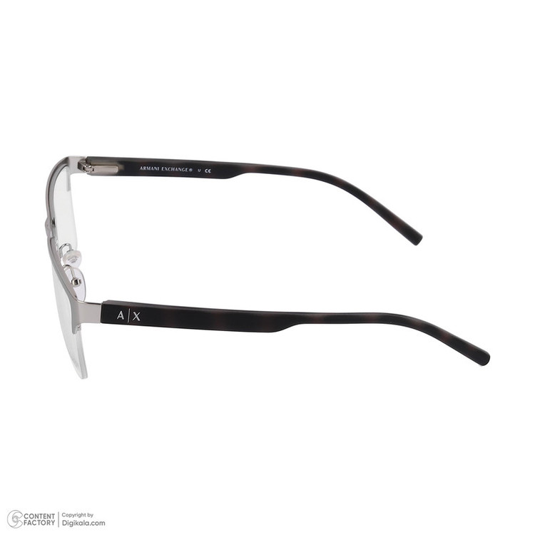 فریم عینک طبی نیم فریم مردانه آرمانی اکسچنج مدل 0AX1026-6020-54 مناسب برای صورت گرد، قلب و بیضی