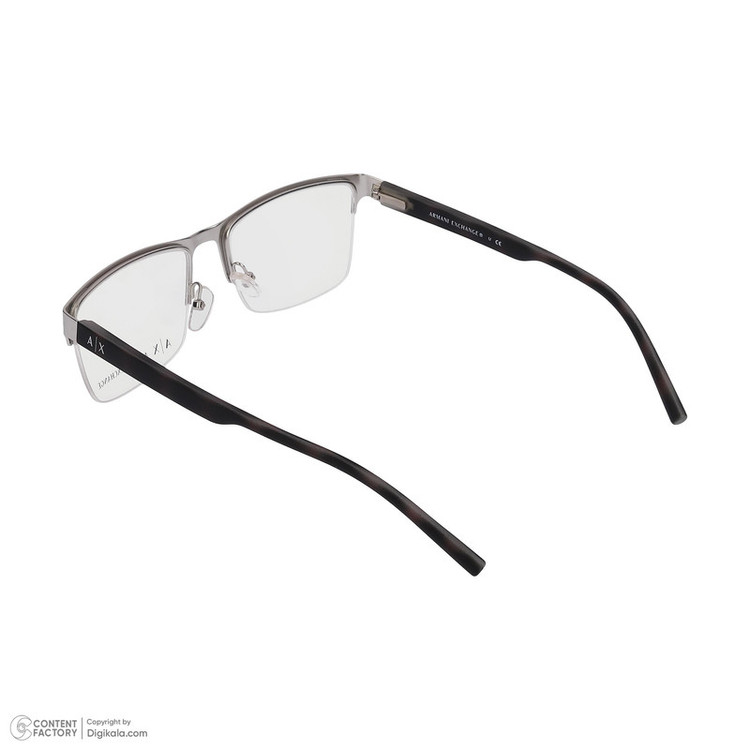 فریم عینک طبی نیم فریم مردانه آرمانی اکسچنج مدل 0AX1026-6020-54 مناسب برای صورت گرد، قلب و بیضی