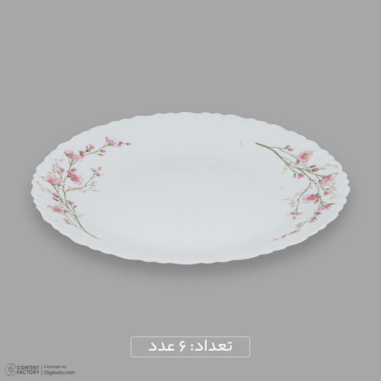 سرویس غذاخوری اوپال 25 پارچه 6 نفره گلدن اپال مدل بهار