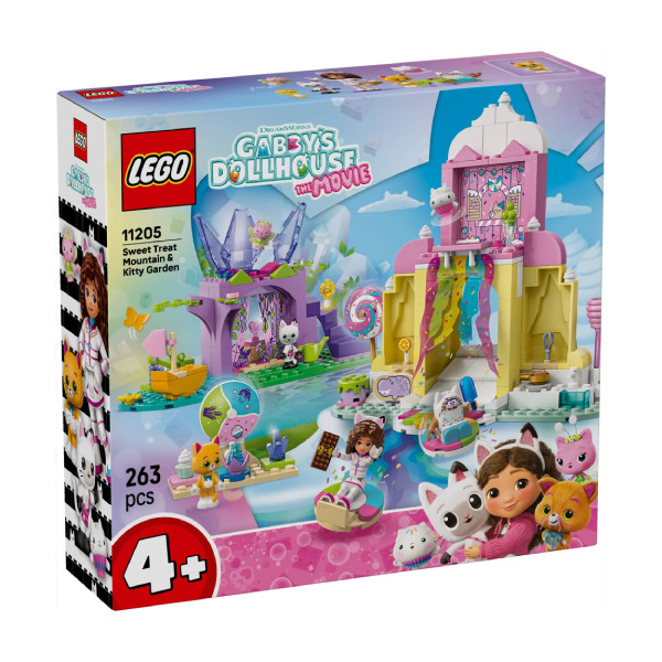 لگو 263 تکه سری Gabbys Dollhouse مدل Sweet Treat Mountain amp Kitty Garden 11205