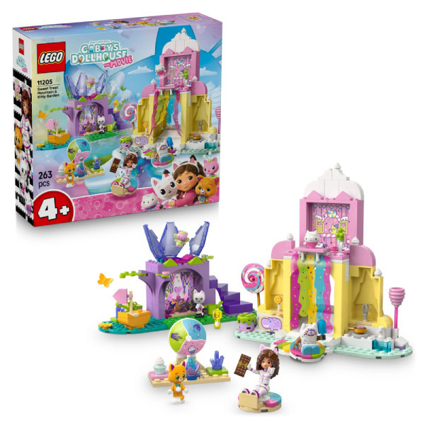 لگو 263 تکه سری Gabbys Dollhouse مدل Sweet Treat Mountain amp Kitty Garden 11205