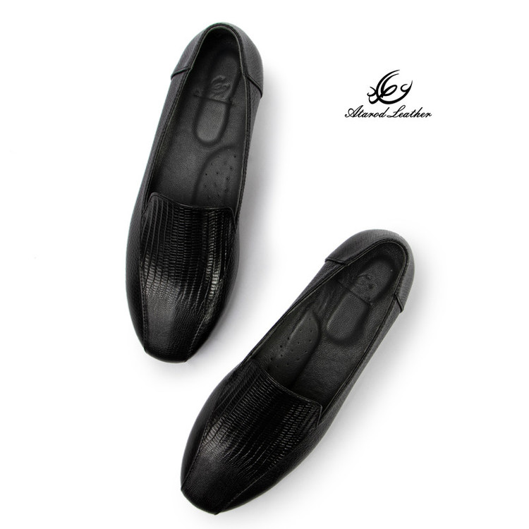 کفش زنانه چرم عطارد مدل چرم طبیعی کد SH341