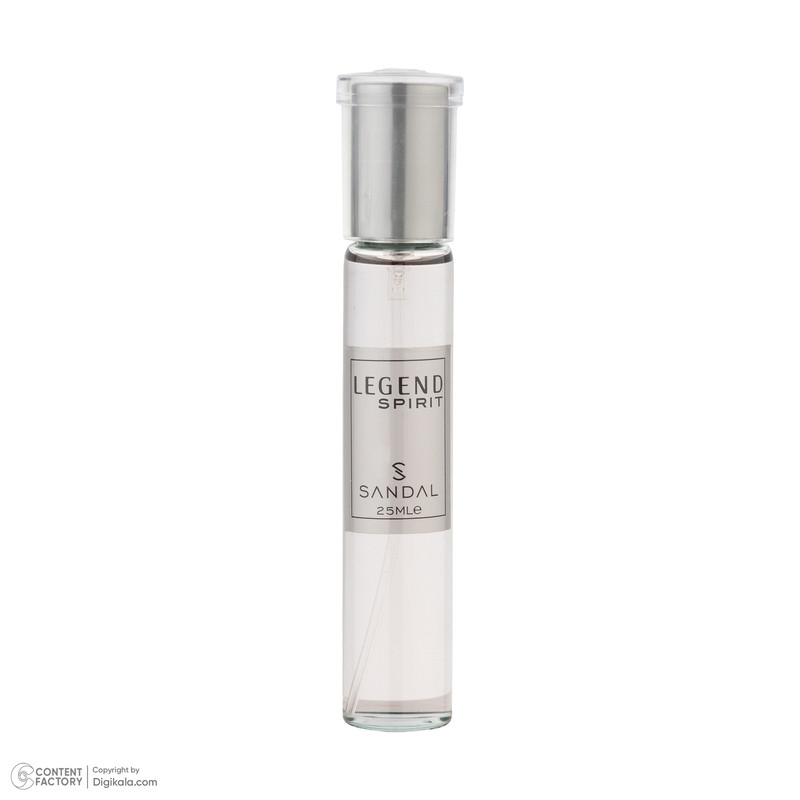 عطر جیبی مردانه صندل مدل LEGEND SPIRIT با رایحه شیرین و تند حجم 25 میلیلیتر