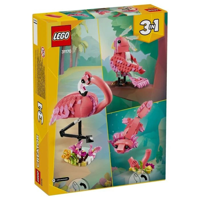لگو 288 تکه سری کریتور مدل Wild Animals Flamingo کد 31170