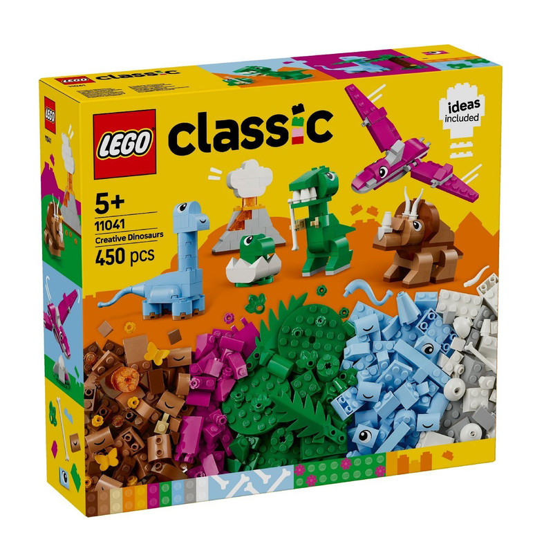 لگو 450 تکه سری Classic مدل Creative Dinosaurs کد 11041