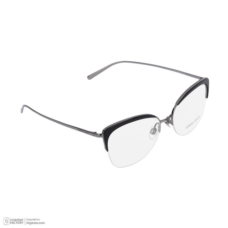 فریم عینک طبی گربه ای زنانه جورجیو آرمانی مدل 0AR5077-3010-55 مناسب برای صورت مستطیل، مربع و لوزی