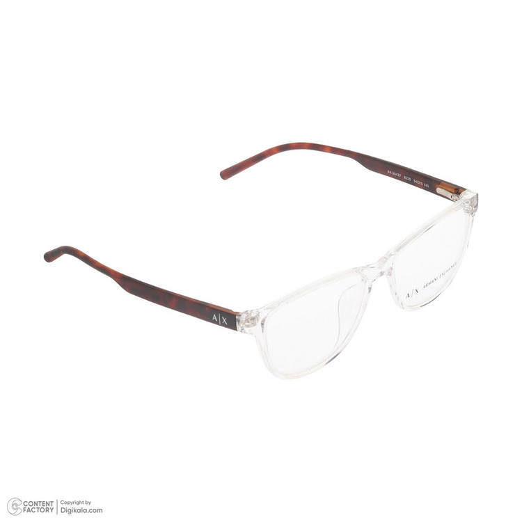 فریم عینک طبی گربه ای زنانه آرمانی اکسچنج مدل 0AX3047F-8235-54 مناسب برای صورت مستطیل، مربع و لوزی
