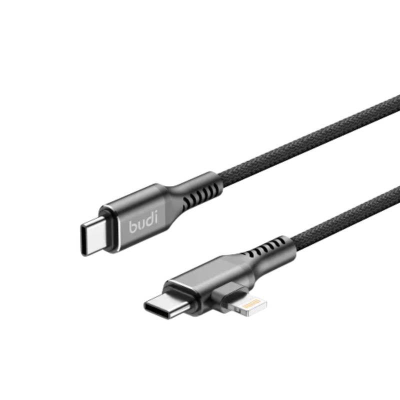 کابل تبدیل USB-C به USB-Cلایتنینگ بودی مدل DC253TTL12B طول 1.2 متر