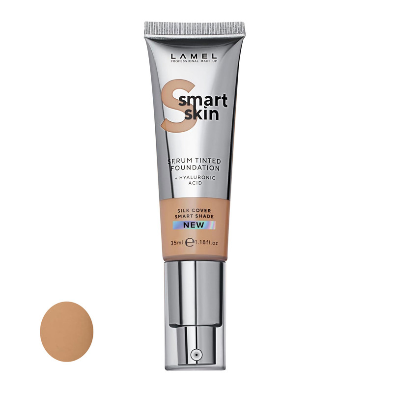 کرم پودر مایع لامل مدل Smart Skin شماره 406 مناسب برای انواع پوست حجم 35 میلیلیتر