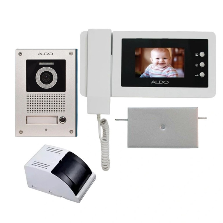 دربازکن تصویری آلدو مدل AL-4UCMxV414L1white