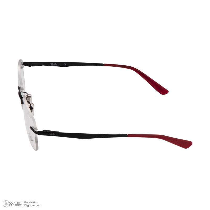 فریم عینک طبی مستطیلی ری بن مدل 0RX6385I-2509-53 مناسب برای صورت بیضی، قلب، گرد و مثلث
