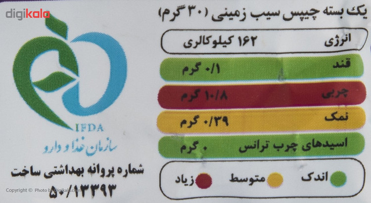 چیپس سرکه چاکلز - 63 گرم