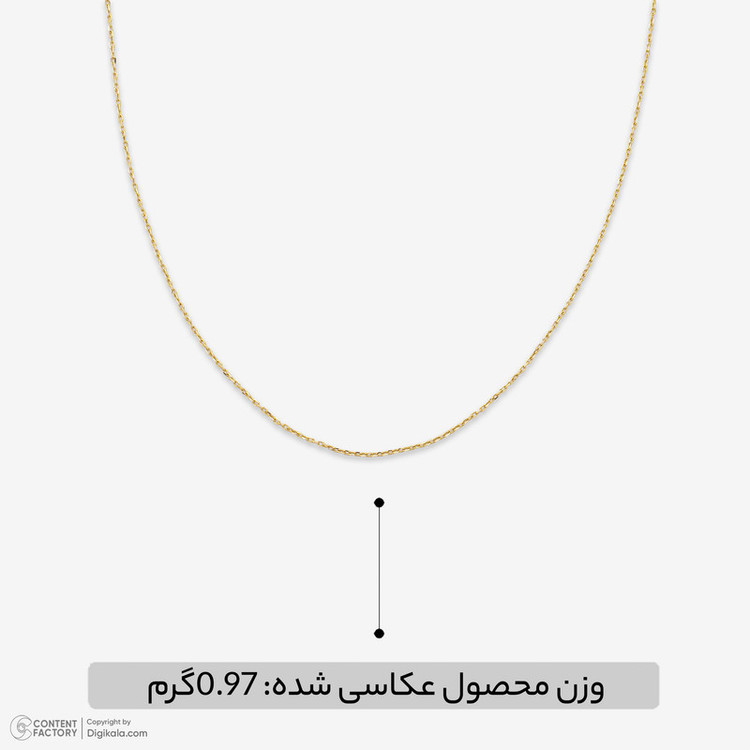 زنجیر حلقهای فلامینگو طلا 18 عیار زنانه گلدم مدل PE152004