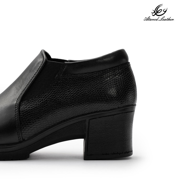 کفش پاشنهدار زنانه چرم عطارد مدل چرم طبیعی کد SH370
