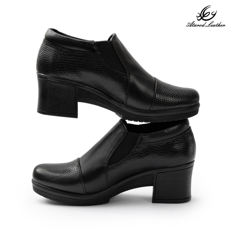 کفش پاشنهدار زنانه چرم عطارد مدل چرم طبیعی کد SH370