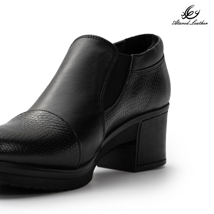 کفش پاشنهدار زنانه چرم عطارد مدل چرم طبیعی کد SH370