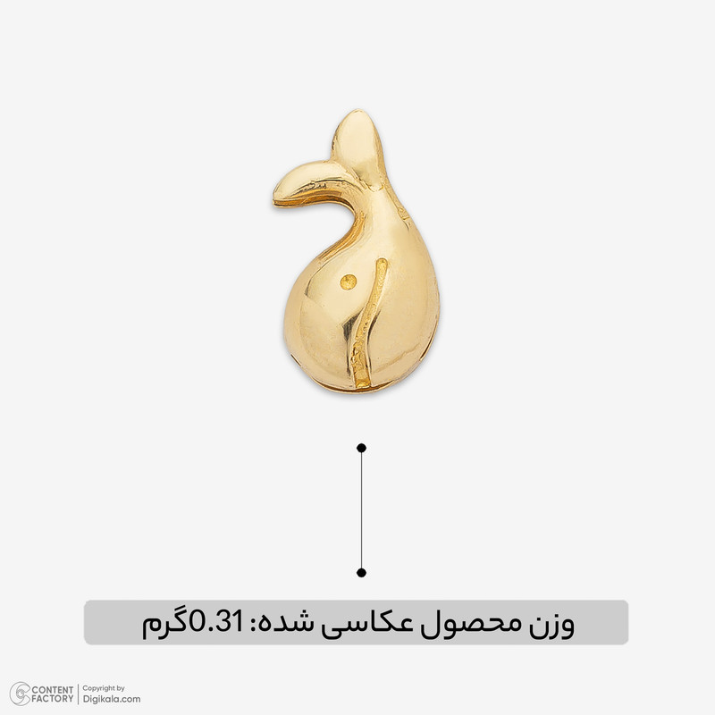 آویز گردنبند طلا 18 عیار زنانه مایا ماهک طرح وال کد MM2327