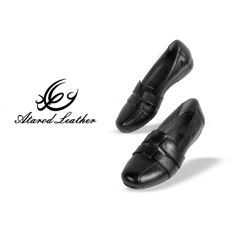 کفش روزمره زنانه چرم عطارد مدل چرم طبیعی کد SH177