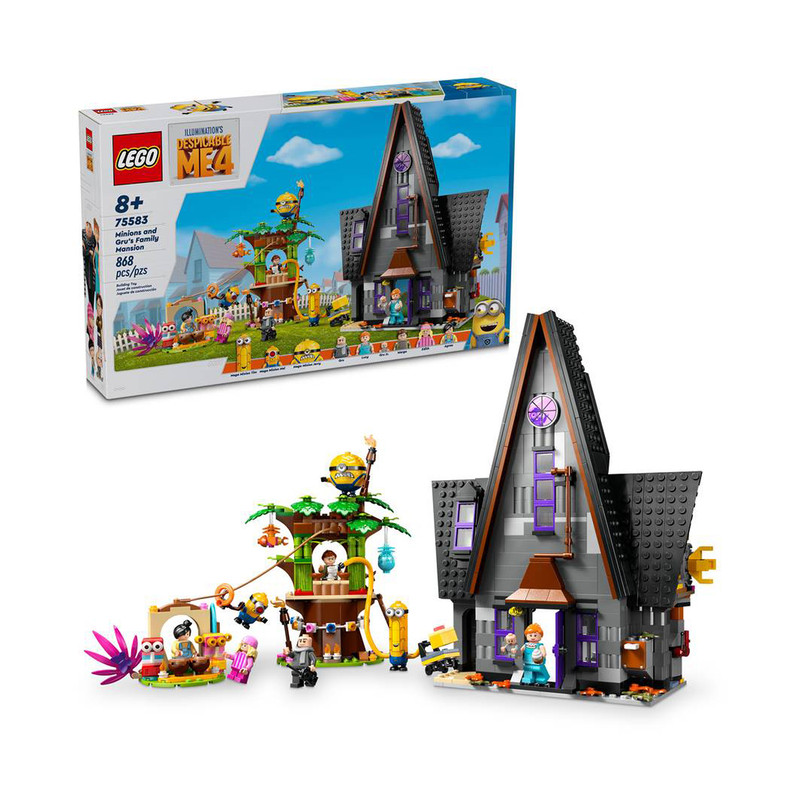 لگو 868 تکه سری Despicable Me مدل Minions and Grus Family Mansion کد 75583