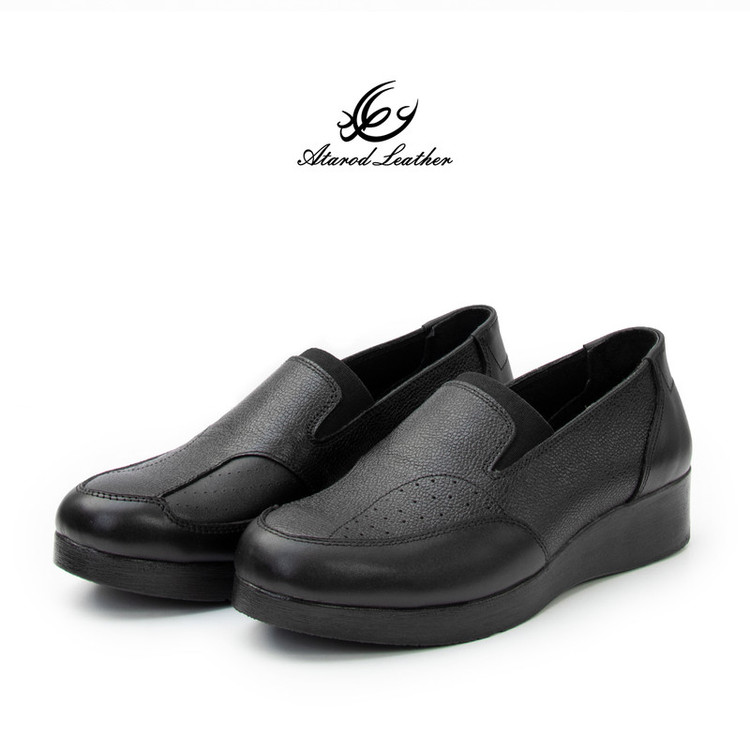 کفش طبی زنانه چرم عطارد مدل هالوکس والگوس چرم طبیعی کد SH319