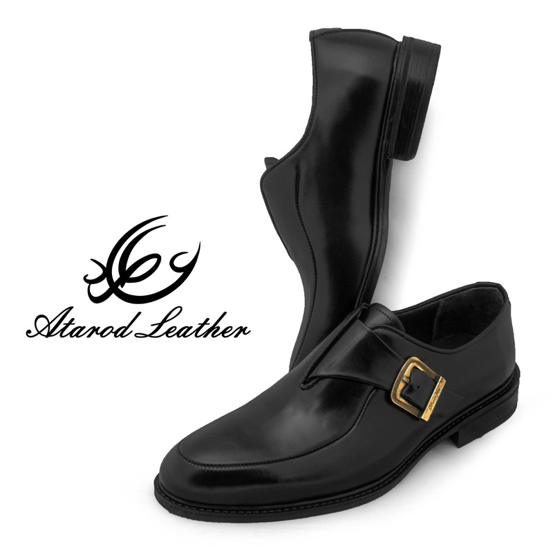 کفش مردانه چرم عطارد مدل چرم طبیعی کد SH284
