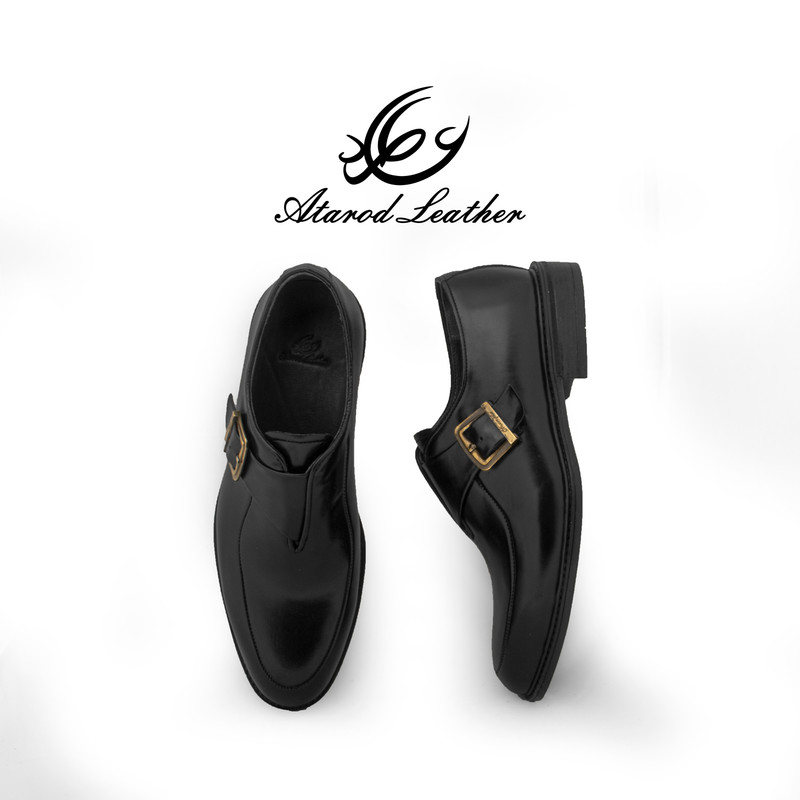 کفش مردانه چرم عطارد مدل چرم طبیعی کد SH284