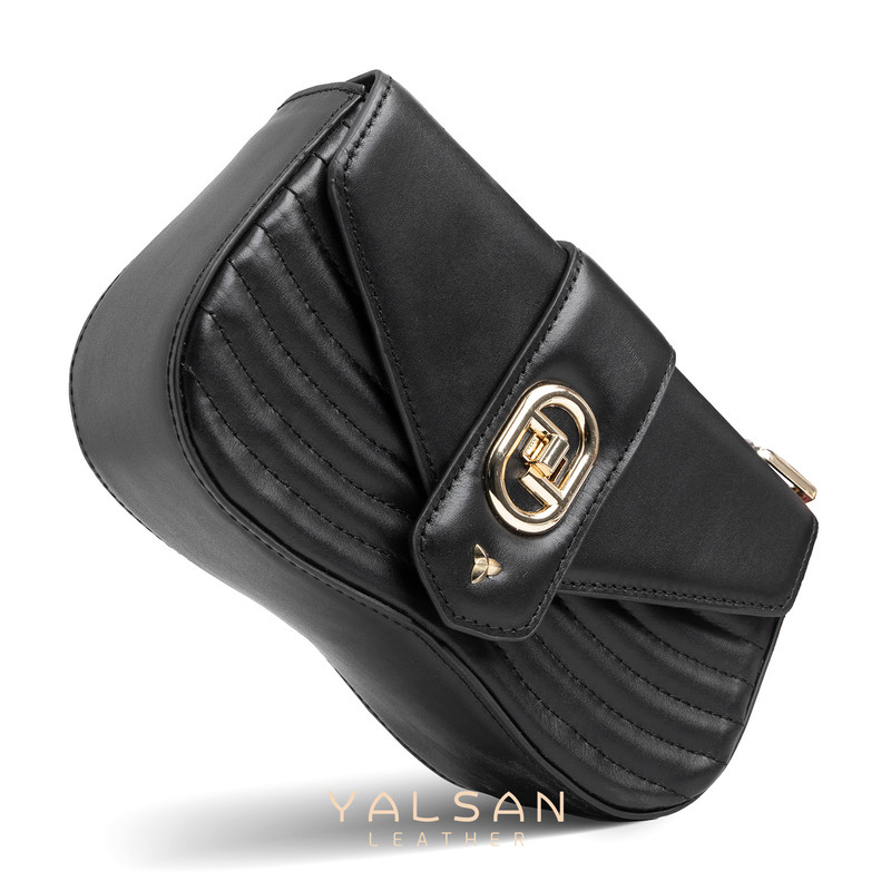 کیف دوشی زنانه چرم یلسان مدل آرچید کد 100-01-GN