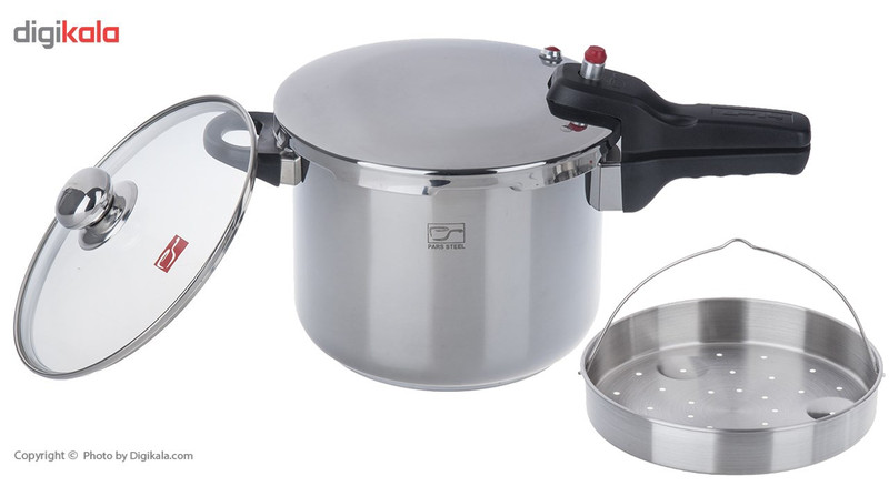 زودپز پارس استیل مدل کف سه لایه گنجایش 6 لیتر