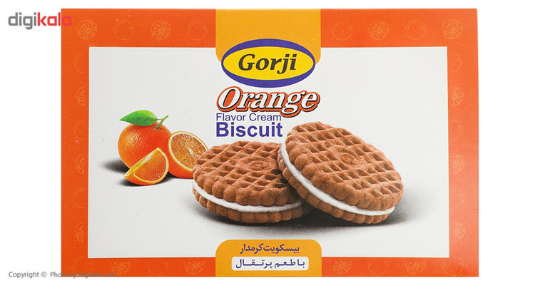 بیسکوییت کرمدار با طعم پرتقال گرجی مقدار 380 گرم