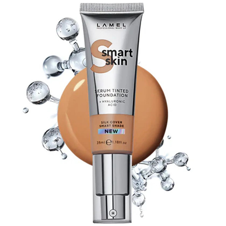 کرم پودر مایع لامل مدل Smart Skin شماره 408 حجم 35 میلیلیتر