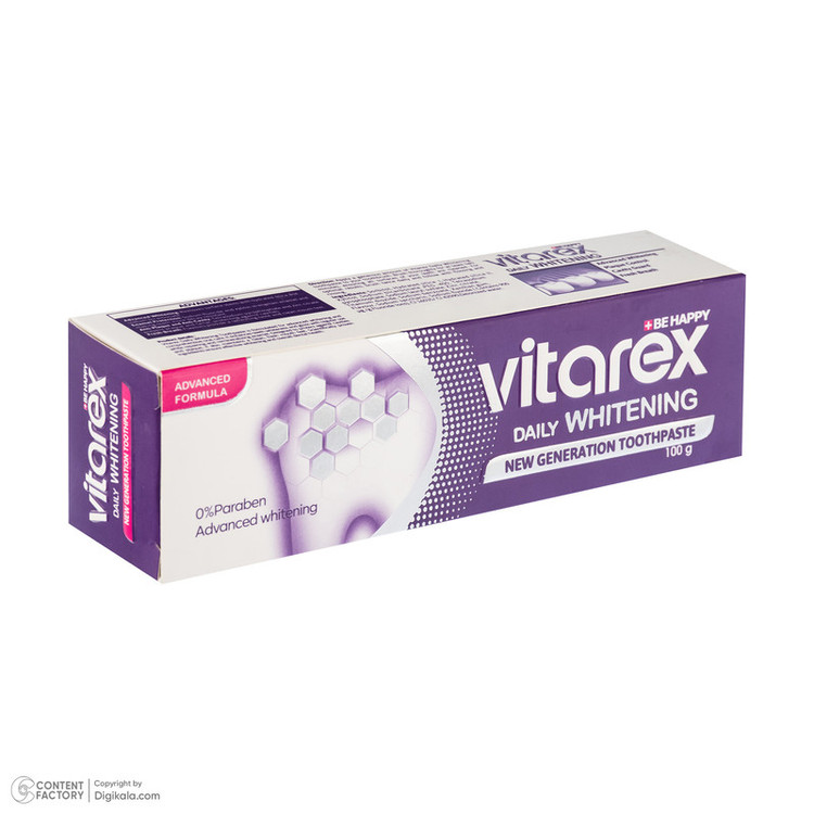 خمیر دندان ویتارکس مدل Daily Whitening وزن 100 گرم
