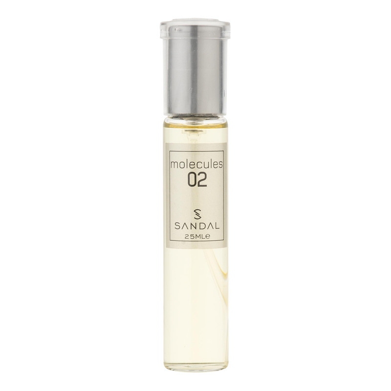 عطر جیبی مردانه صندل مدل مولکول با رایحه معتدل حجم 25 میلیلیتر