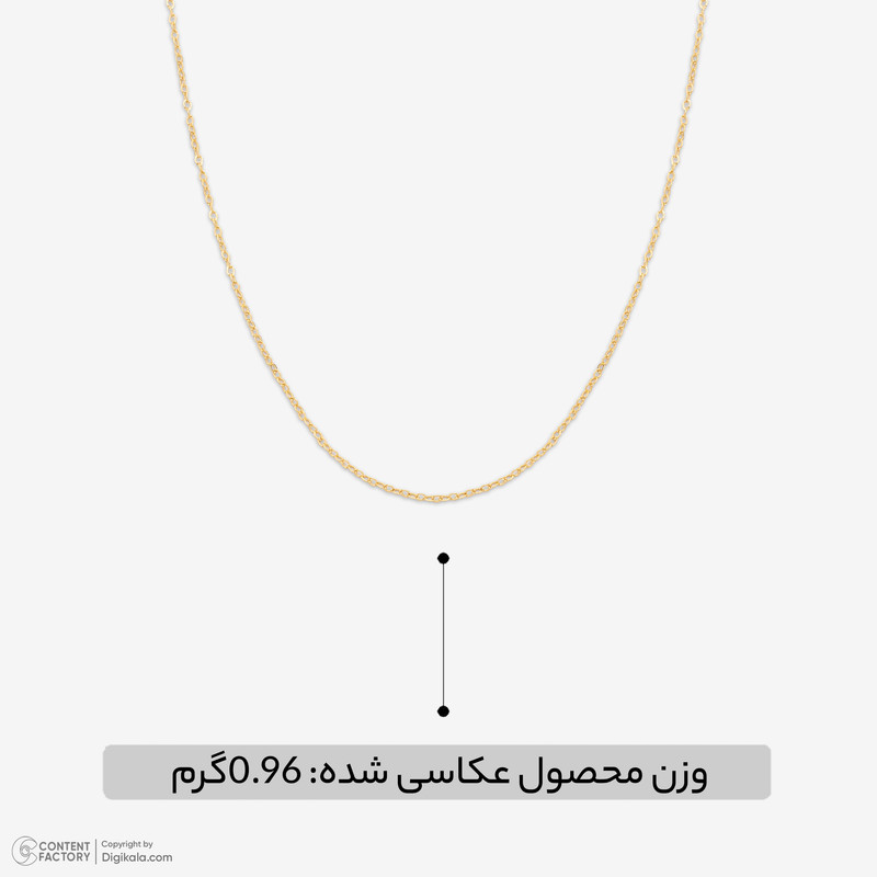 زنجیر حلقهای فلامینگو طلا 18 عیار زنانه حافا گلد مدل R238