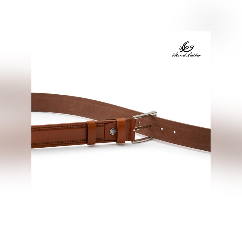 کمربند مردانه چرم عطارد مدل چرم طبیعی کد B75