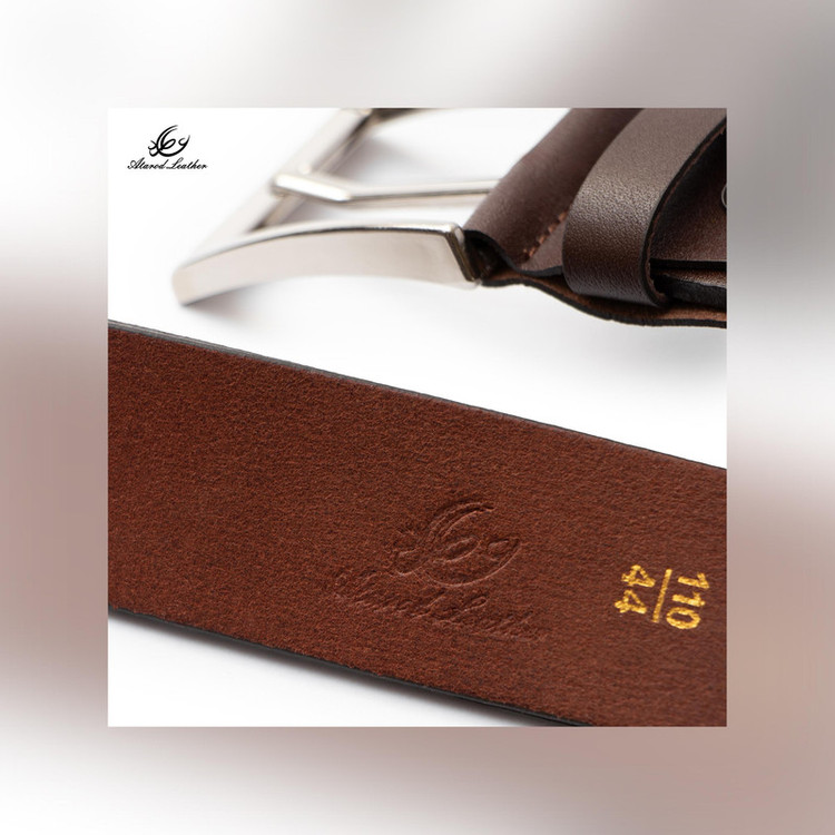 کمربند مردانه چرم عطارد مدل چرم طبیعی کد B76