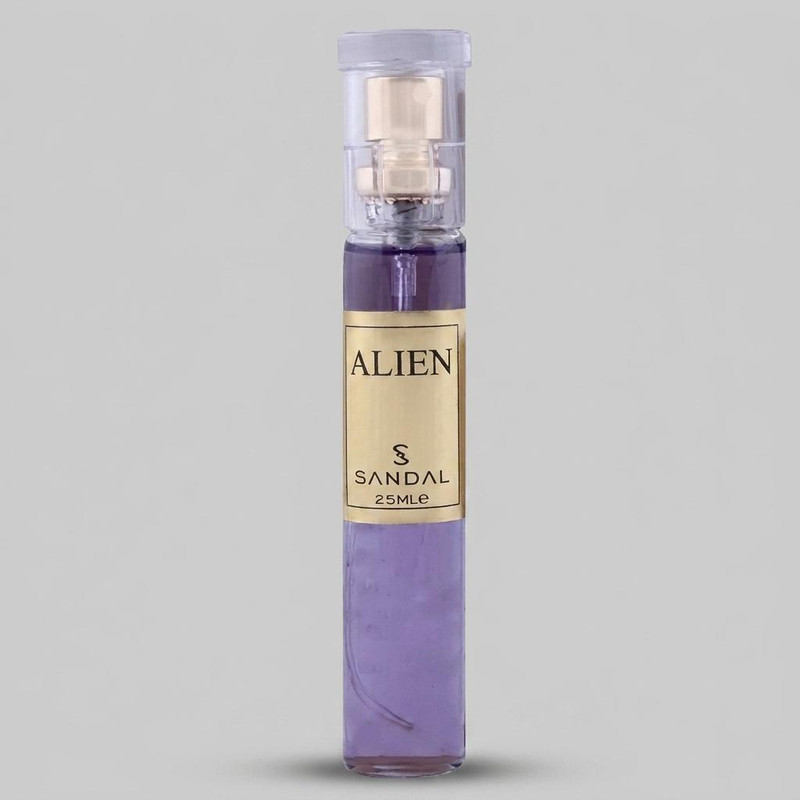 عطر جیبی زنانه صندل مدل ALIEN حجم 25 میلی لیتر