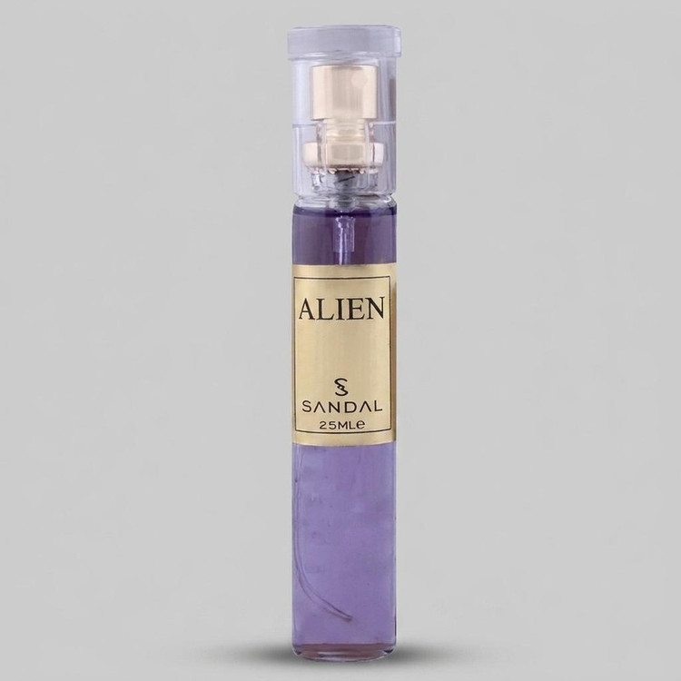 عطر جیبی زنانه صندل مدل ALIEN حجم 25 میلی لیتر