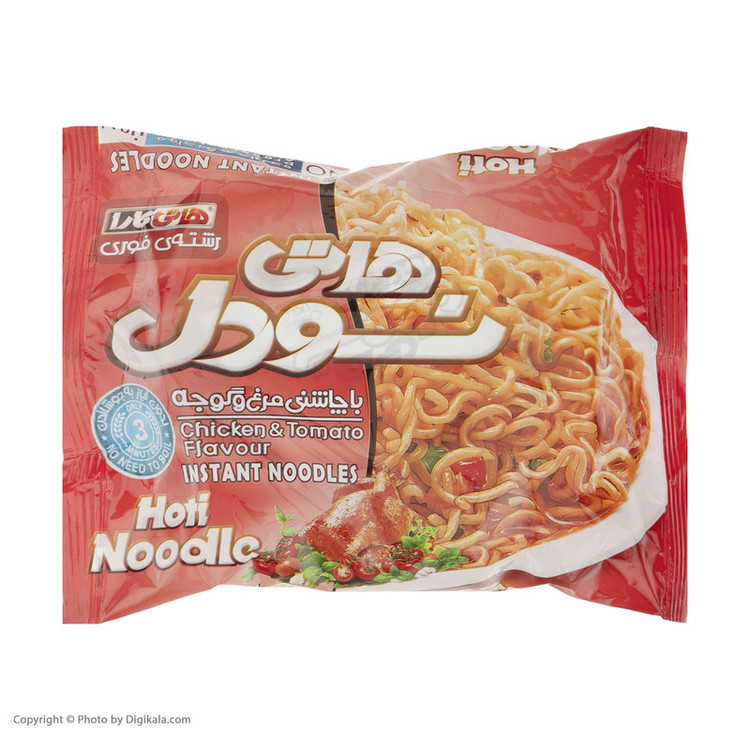 نودل هاتی کارا با طعم مرغ و گوجه - 77 گرم مجموعه 5 عددی
