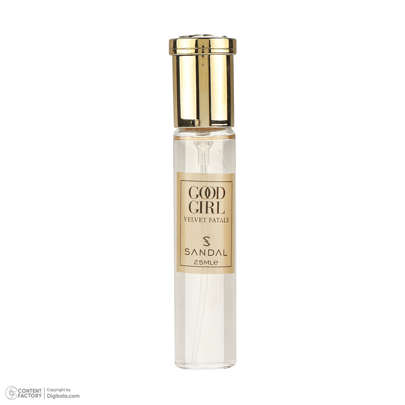 عطر جیبی زنانه صندل مدل Good girl Velvet Fatale با رایحه شیرین حجم 25 میلیلیتر