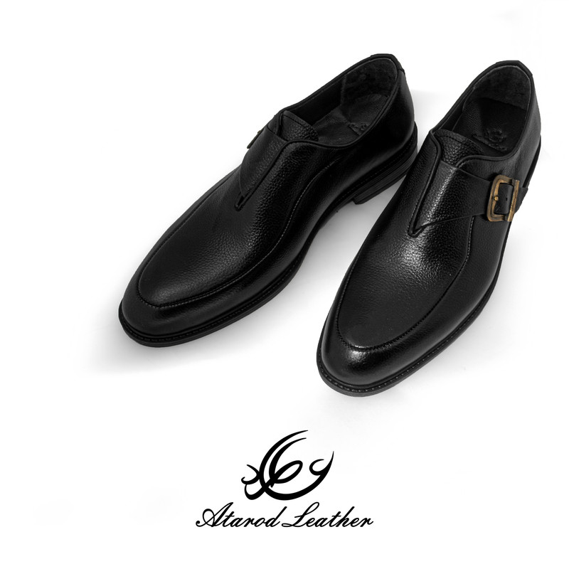 کفش مردانه چرم عطارد مدل چرم طبیعی کد SH282