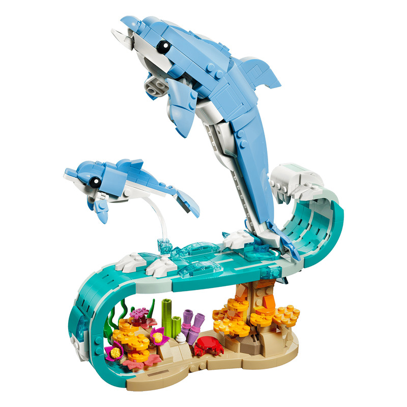 لگو 542 تکه سری Creator 3-in-1 مدل Sea Animals Beautiful Dolphins کد 31385
