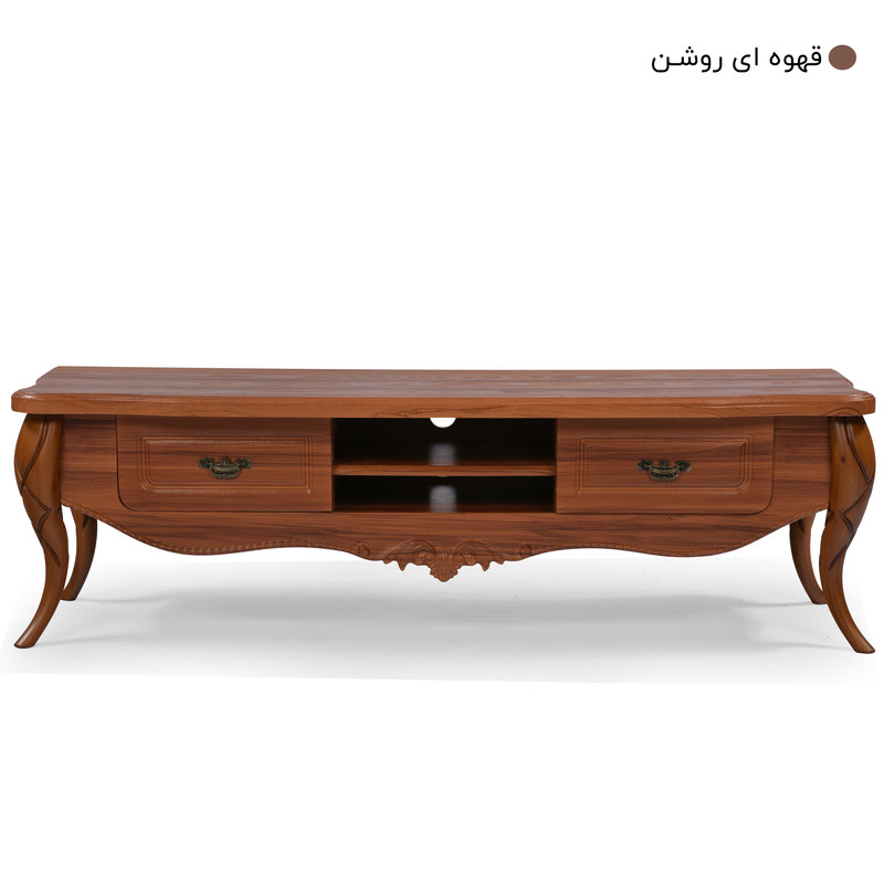 میز تلویزیون میز چوب مدل پیچک