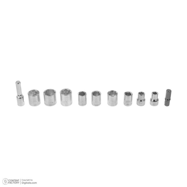 مجموعه 27 عددی دریل پیچ گوشتی شارژی سه نظام 10 میلی متری 220 ولت باس مدل BS-6006