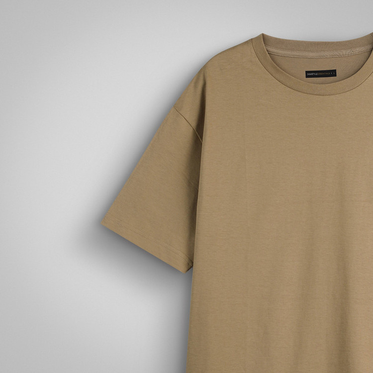 تیشرت آستین کوتاه یقه گرد مردانه دیجی استایل اسنشیال مدل 01