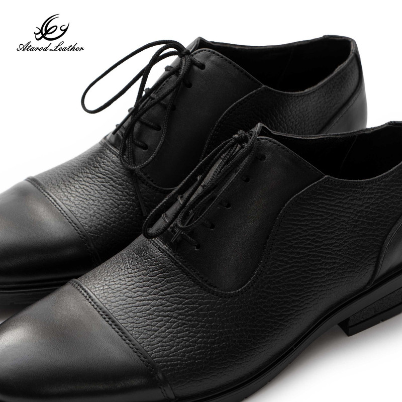 کفش رسمی مردانه چرم عطارد مدل چرم طبیعی کد SH363