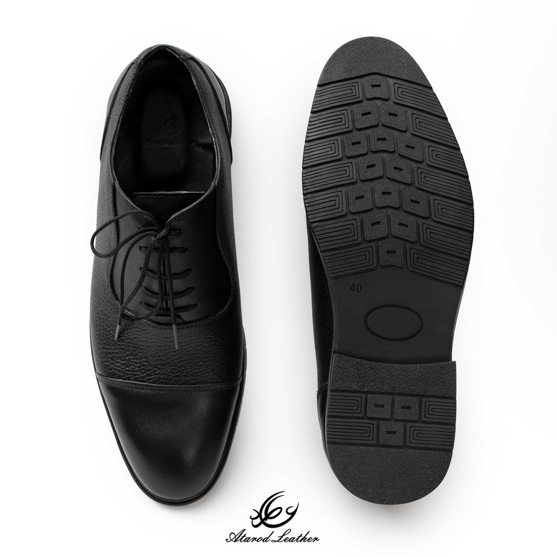 کفش رسمی مردانه چرم عطارد مدل چرم طبیعی کد SH363