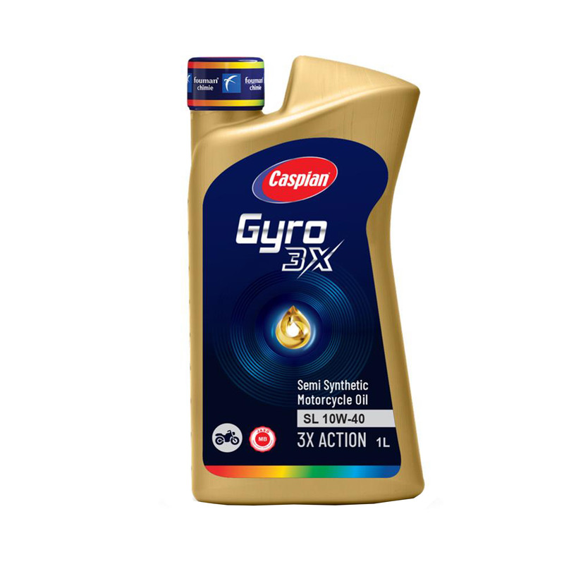 روغن موتورسیکلت کاسپین مدل SL-10W-40 حجم 1 لیتر مدل 1