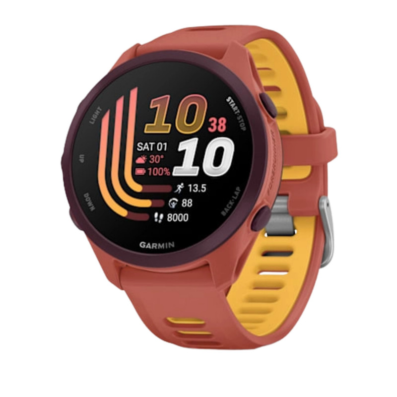 ساعت هوشمند 43 میلیمتری گارمین مدل Forerunner 170 Music با بند سیلیکونی