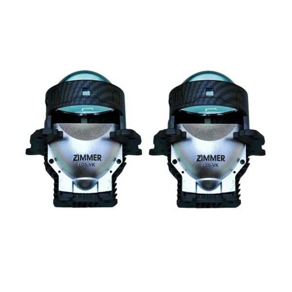 لنز چراغ خودرو دو حالته زیمر مدل L25-VK BI-LED پایه دوکنتاکت مجموعه دو عددی